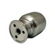 preview thumbnail 4 of 6, Royal Designs Top Rounded Cylindar Brushed Nickel Lamp Finial, Set of 2