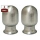 preview thumbnail 2 of 6, Royal Designs Top Rounded Cylindar Brushed Nickel Lamp Finial, Set of 2