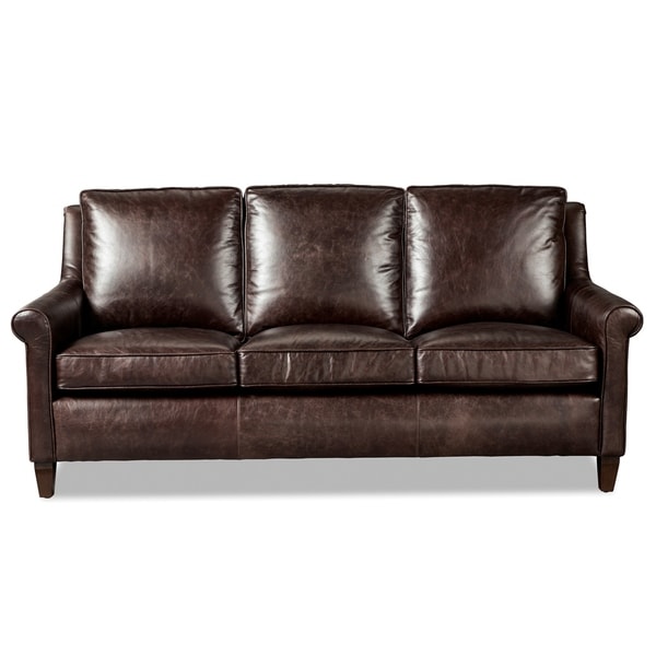 Jericho Dark Brown Leather Sofa