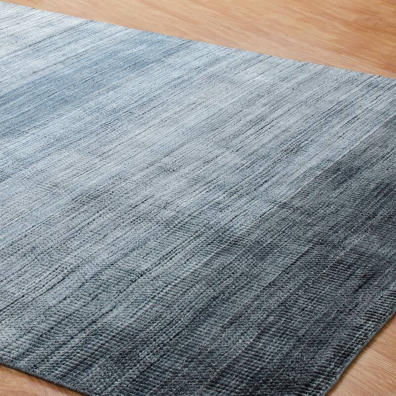 Porch & Den Dekorte Tonal Blues Striated Area Rug