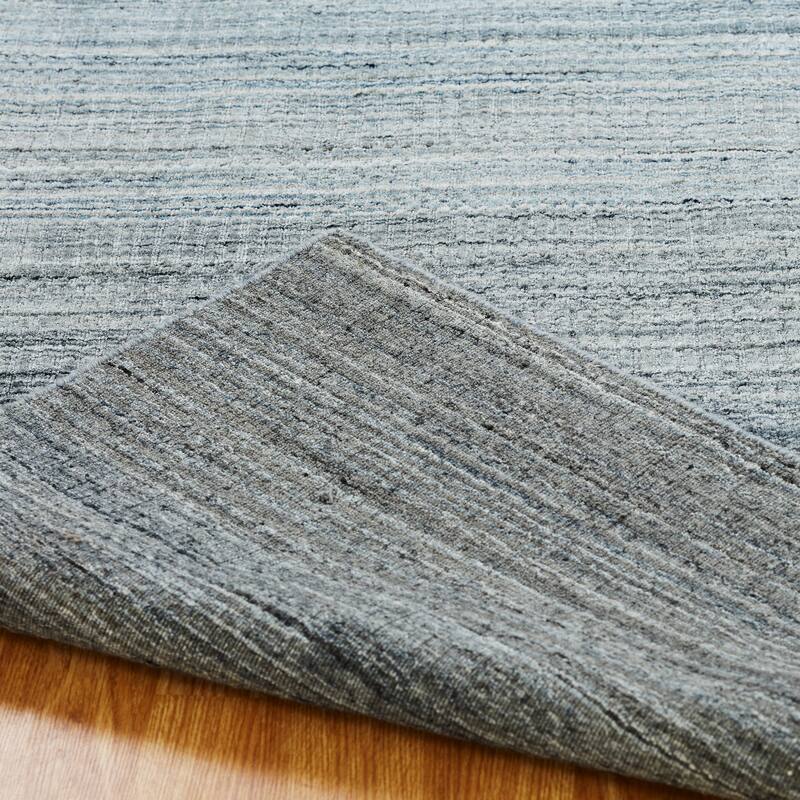 Porch & Den Dekorte Tonal Blues Striated Area Rug