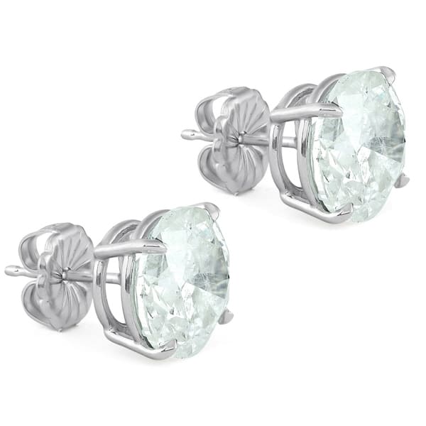 Shop Pompeii3 14k White Gold 6 08 Ct Tdw Round Diamond Studs