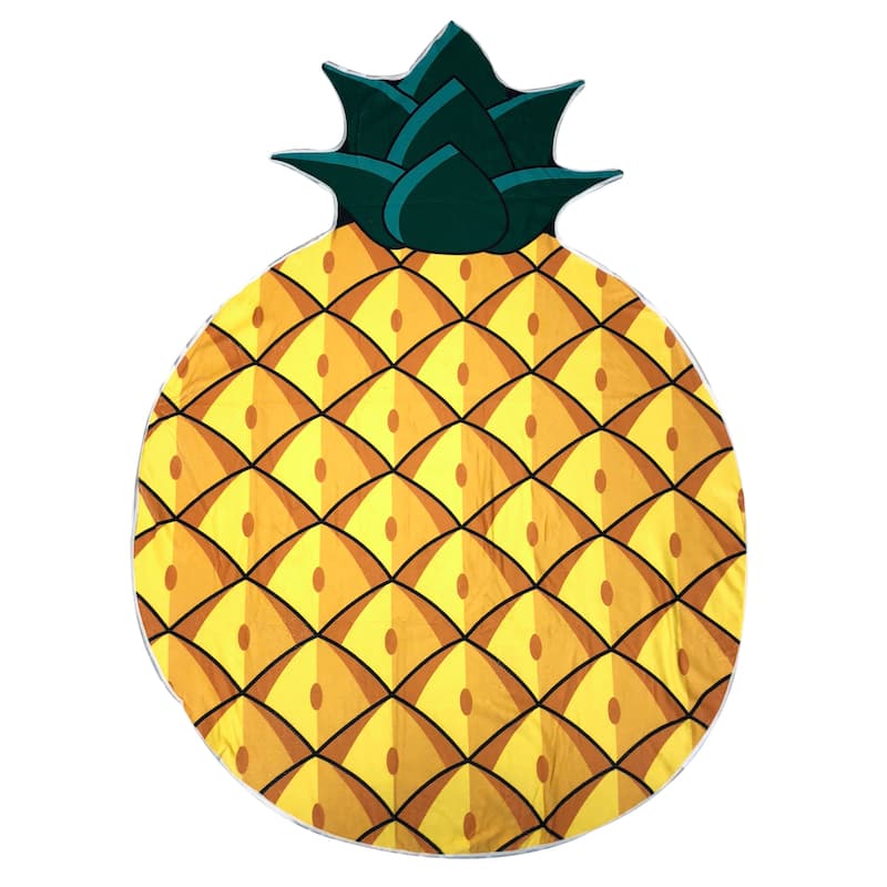 Pineapple Cut Out Towel - yellow