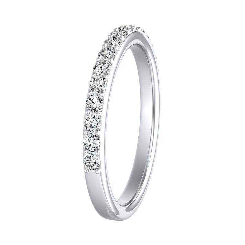 Auriya 3/8ctw Stackable Round Diamond Wedding Band Platinum
