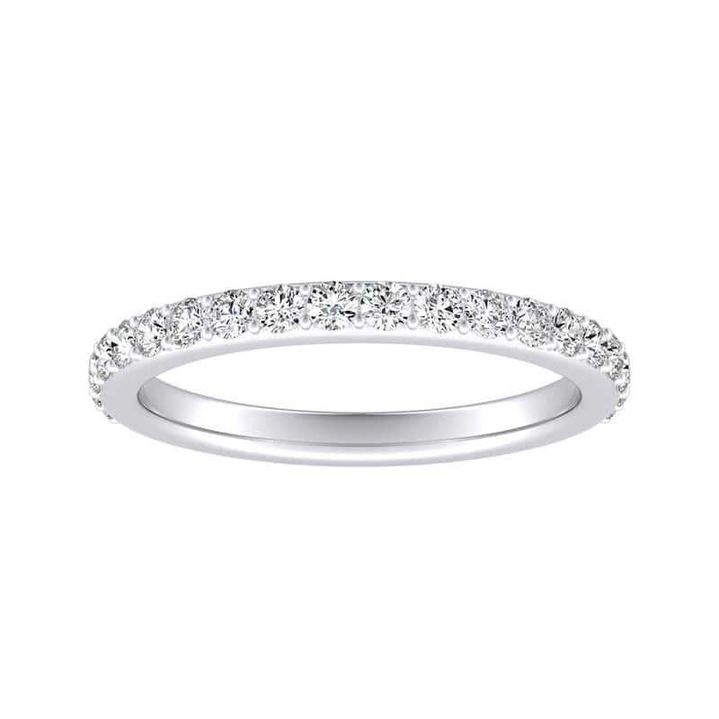 Auriya 3/8ctw Stackable Round Diamond Wedding Band Platinum