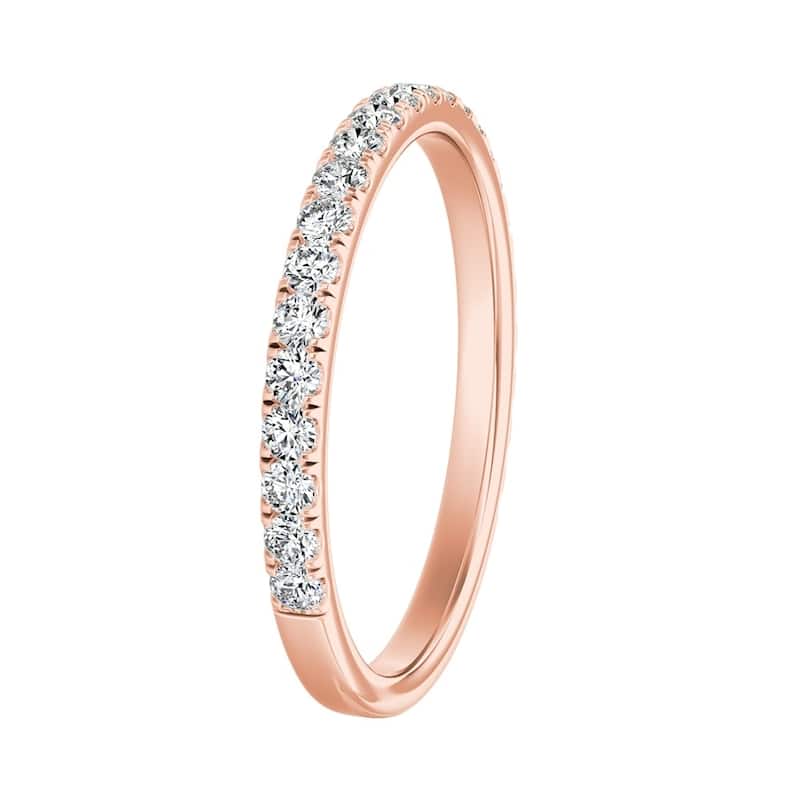 Auriya 1/3ctw Stackable Diamond Wedding Band 14k Gold