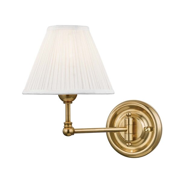 shop hudson valley classic no 1 by mark d sikes 1 light aged brass 7 5 inch swing arm wall shop hudson valley classic no 1 by mark d sikes 1 light aged brass 7 5 inch swing arm wall