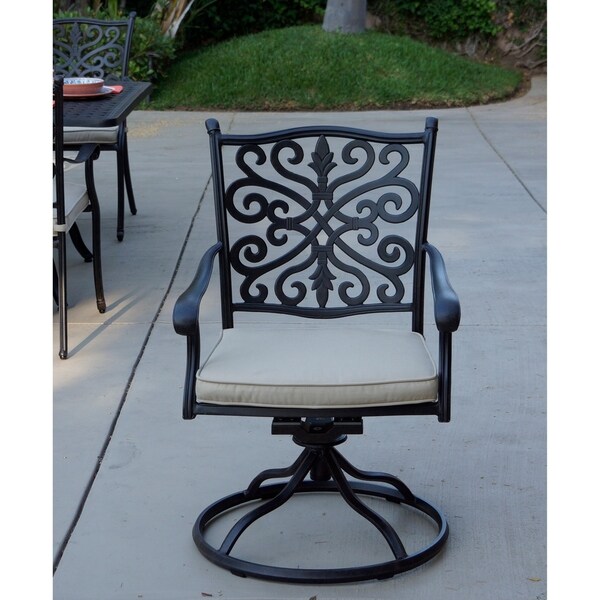 Shop Casablanca Patio Swivel Rocker Dining Chairs with cushion, Set of