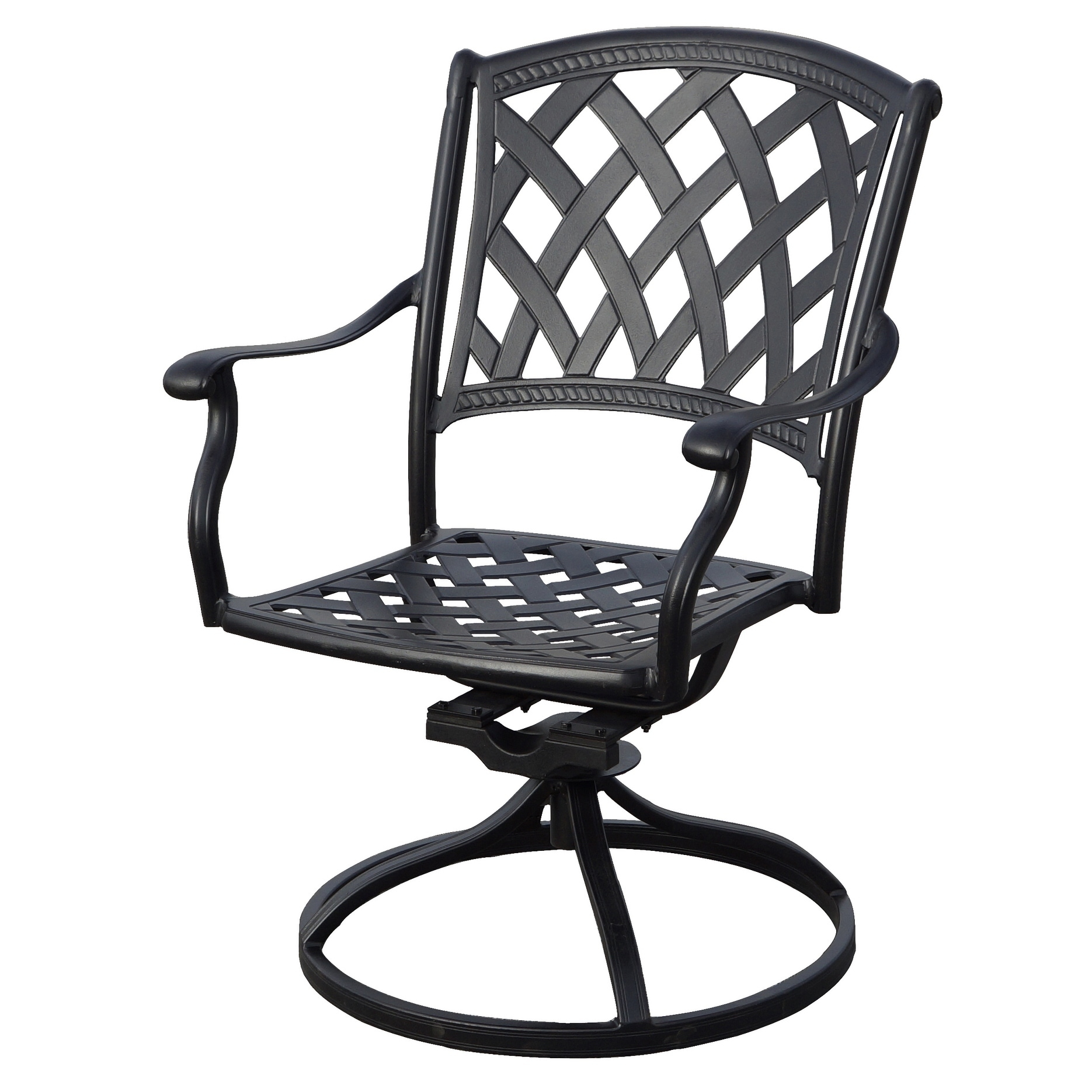 Shop Ocean View Patio Swivel Rocker Dining Chair With Seat