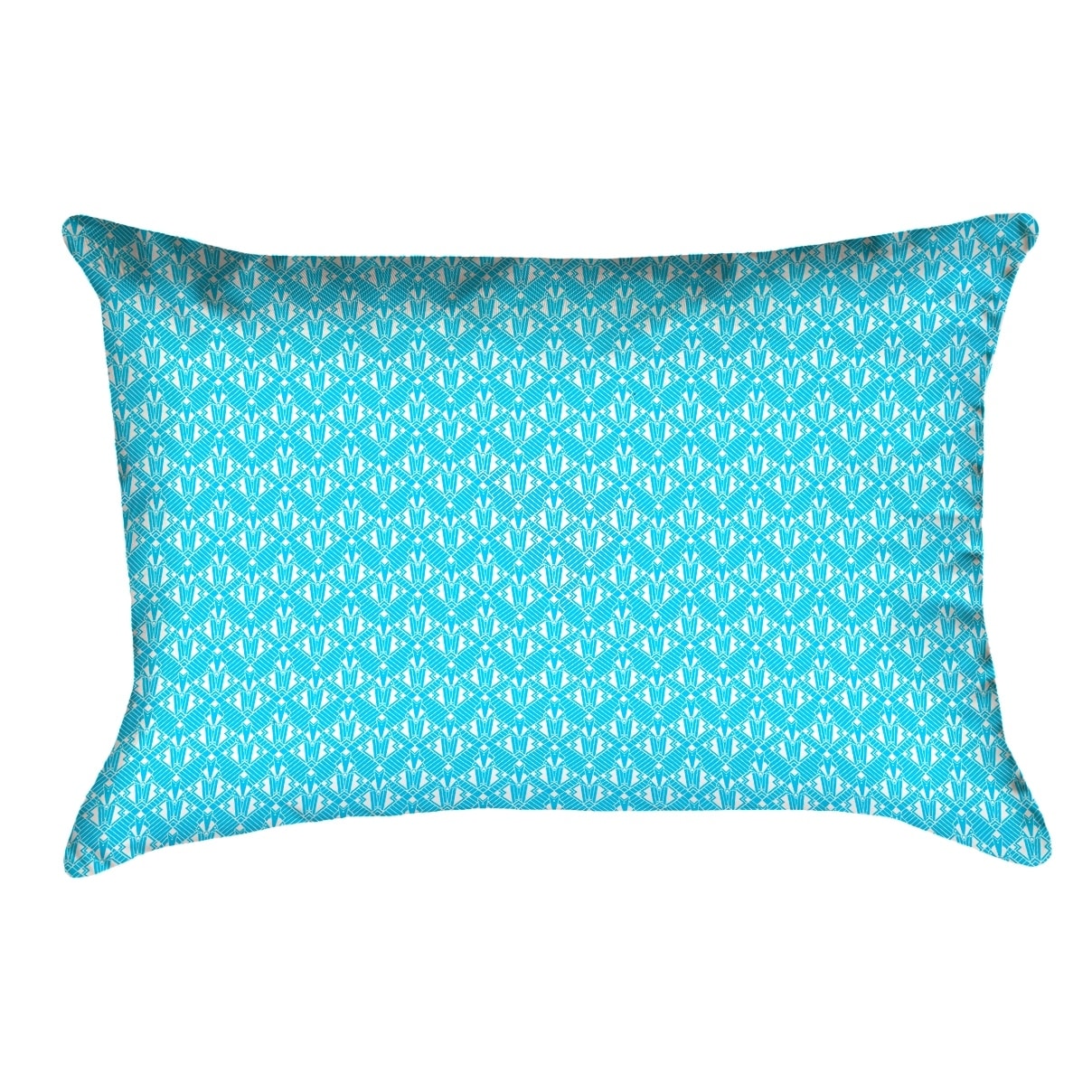 Katelyn Elizabeth Teal Art Deco (Pillow Cover Only) Cotton Twill