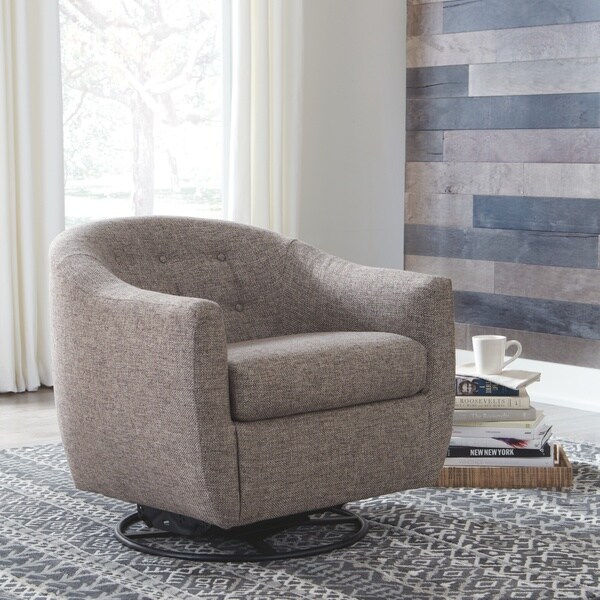 Upshur Swivel Glider Accent Chair - Overstock - 26456827