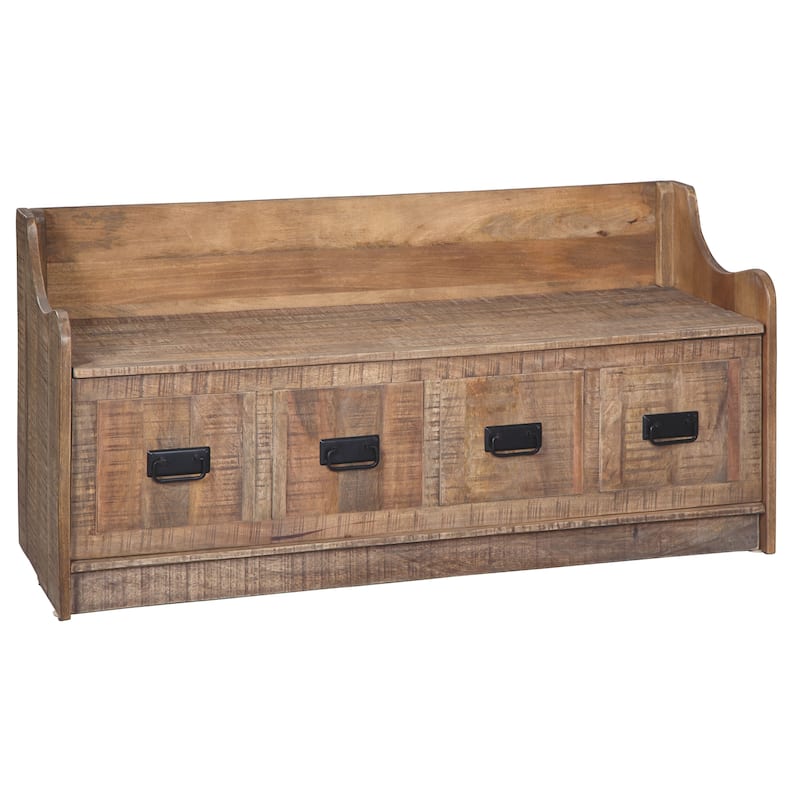 Garrettville Storage Bench - 48.38" W x 17.13" D x 23.88" H