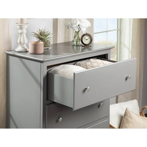 Shop Atlantic 4 Drawer 48 Inch Chest Grey Free Shipping Today