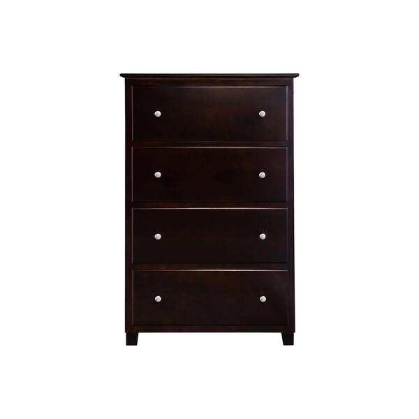 Shop Atlantic 4 Drawer 48 Inch Chest Espresso Free Shipping