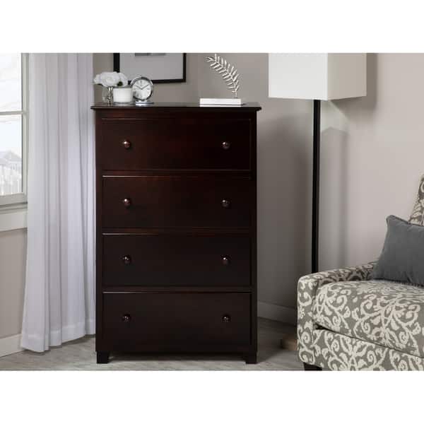 Atlantic 4 Drawer 48 Inch Chest Espresso On Atlantic 4 Drawer 48 Inch Chest