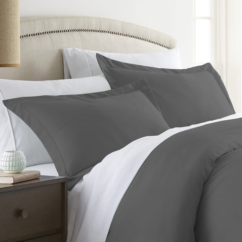 Soft Essentials Premium Ultra Soft 2 Piece Pillow Sham Set - Grey - King