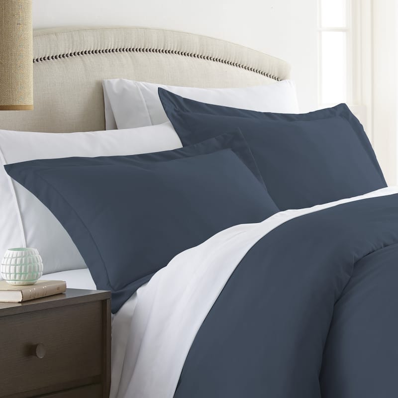 Soft Essentials Premium Ultra Soft 2 Piece Pillow Sham Set - Navy - King