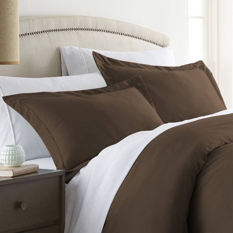 Soft Essentials Premium Ultra Soft 2 Piece Pillow Sham Set - Chocolate - King