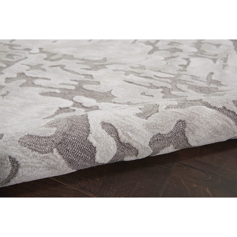 Nourison Symmetry Silver Area Rug