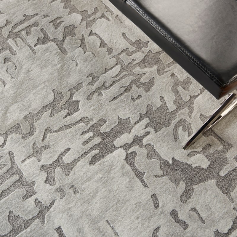 Nourison Symmetry Silver Area Rug