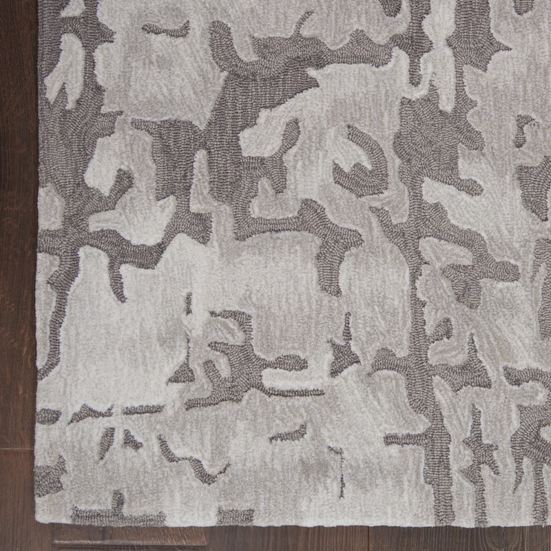 Nourison Symmetry Silver Area Rug