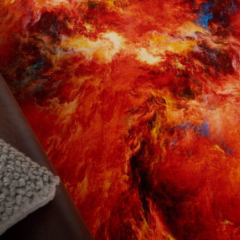 Nourison Le Reve Red Flame Area Rug