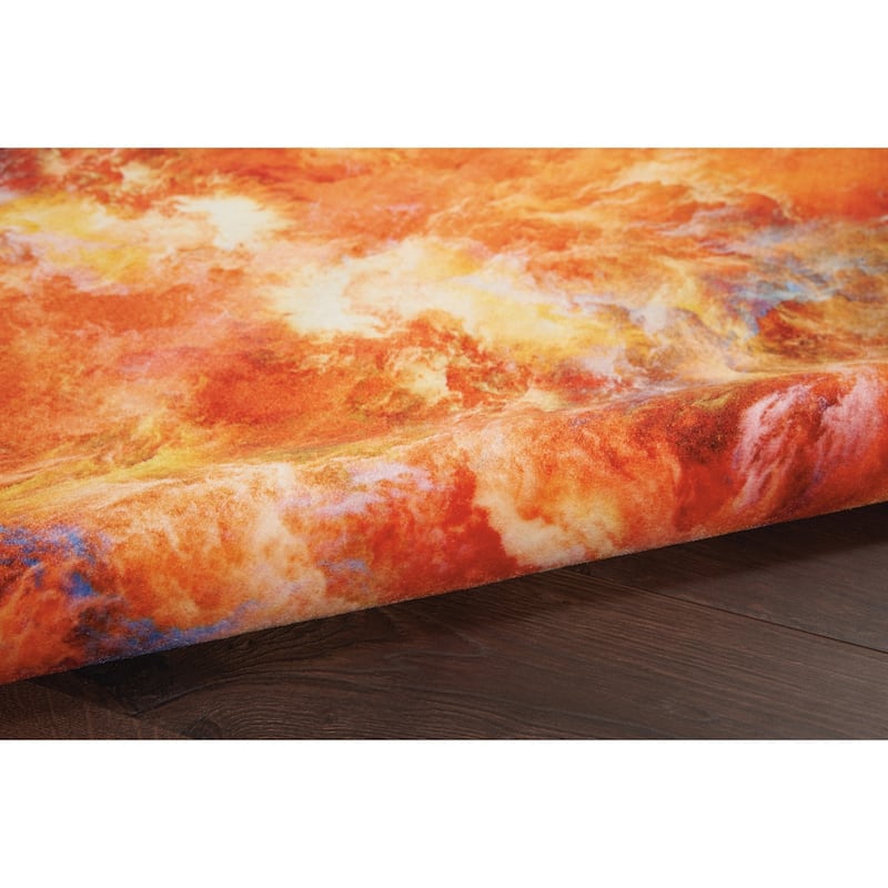 Nourison Le Reve Red Flame Area Rug