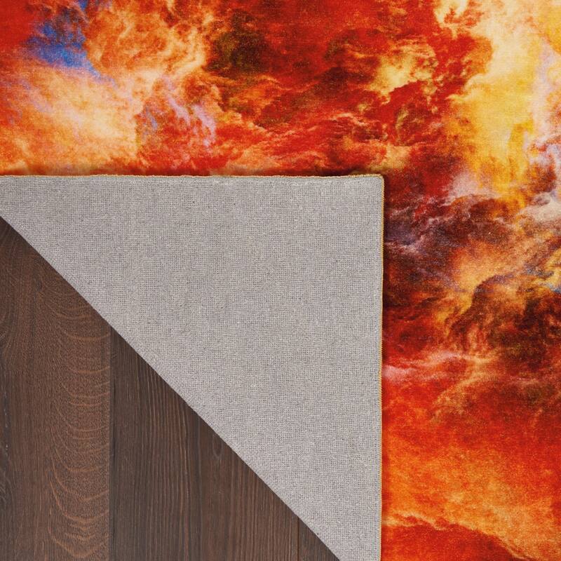 Nourison Le Reve Red Flame Area Rug