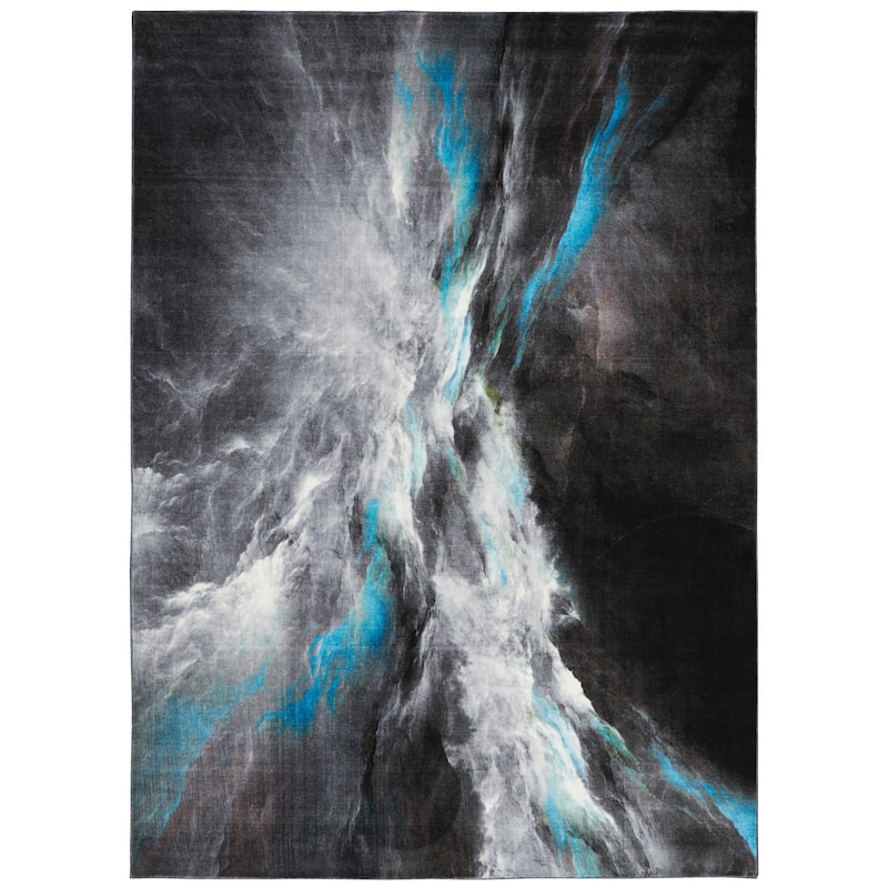 Nourison Le Reve Blue Grey Area Rug - 4' x 6' - Blue/Grey