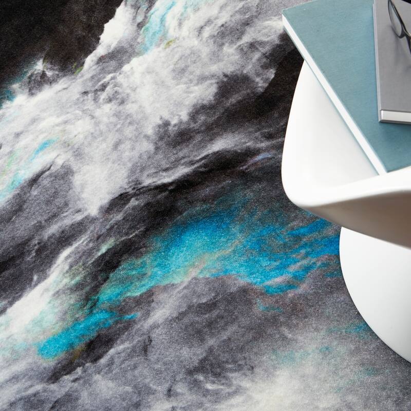 Nourison Le Reve Blue Grey Area Rug