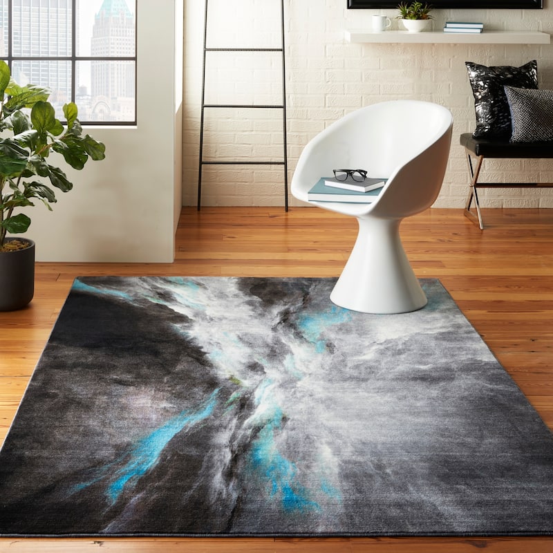 Nourison Le Reve Blue Grey Area Rug