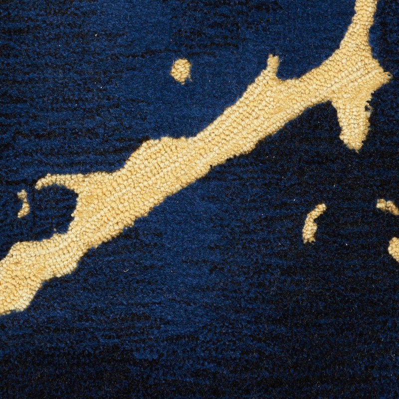 Nourison Symmetry Navy Blue Area Rug