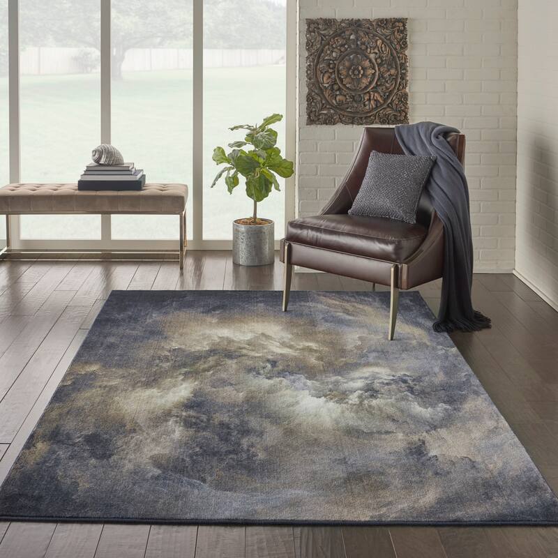 Nourison Le Reve Distressed Abstract Area Rug