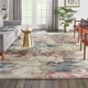 preview thumbnail 28 of 32, Nourison Fusion Multicolor Abstract Shag Rug 4' x 6' - Cream/Multi - Runner/Rectangle