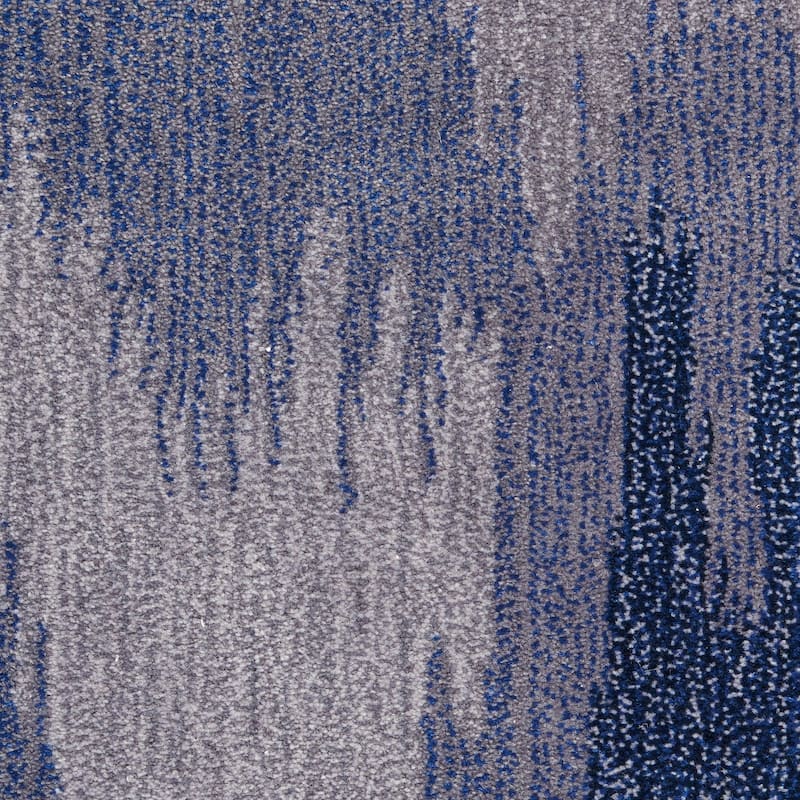 Nourison Symmetry Grey/Blue Area Rug