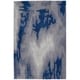 preview thumbnail 2 of 5, Nourison Symmetry Grey/Blue Area Rug 3' 9" x 5' 9" - Grey/Blue - Rectangle