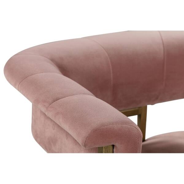 Shop Astrid Blush Velvet Counter Stool Free Shipping Today