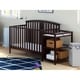 preview thumbnail 7 of 14, Storkcraft Greyson 4-in-1 Convertible Crib and Changer - 2 Open Shelves, Water-Resistant Vinyl Changing Pad with Safety Strap