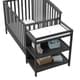 preview thumbnail 14 of 14, Storkcraft Greyson 4-in-1 Convertible Crib and Changer - 2 Open Shelves, Water-Resistant Vinyl Changing Pad with Safety Strap