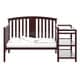 preview thumbnail 9 of 14, Storkcraft Greyson 4-in-1 Convertible Crib and Changer - 2 Open Shelves, Water-Resistant Vinyl Changing Pad with Safety Strap