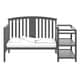 preview thumbnail 15 of 14, Storkcraft Greyson 4-in-1 Convertible Crib and Changer - 2 Open Shelves, Water-Resistant Vinyl Changing Pad with Safety Strap