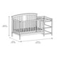 preview thumbnail 6 of 14, Storkcraft Greyson 4-in-1 Convertible Crib and Changer - 2 Open Shelves, Water-Resistant Vinyl Changing Pad with Safety Strap