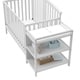 preview thumbnail 4 of 14, Storkcraft Greyson 4-in-1 Convertible Crib and Changer - 2 Open Shelves, Water-Resistant Vinyl Changing Pad with Safety Strap