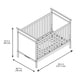 preview thumbnail 5 of 6, Storkcraft Eastwood Convertible Crib - Adjustable Height Bed for Infant or Toddler