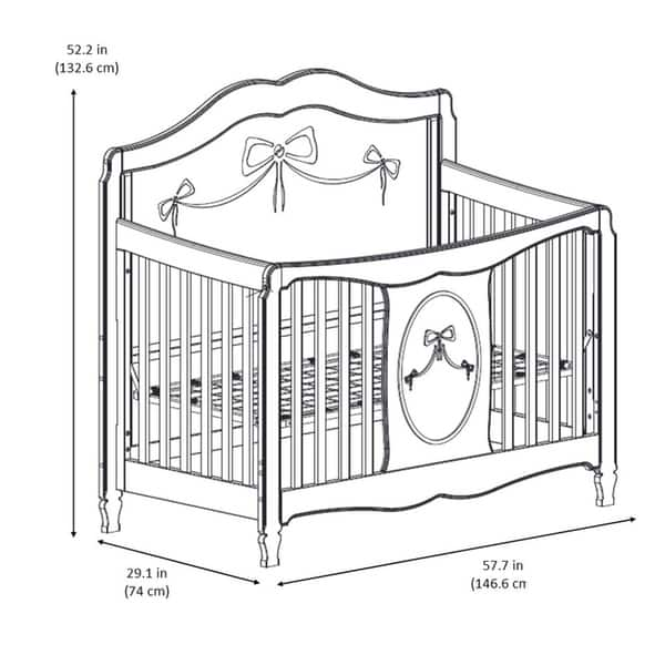 Shop Storkcraft Princess 4 In 1 Convertible Crib Converts To