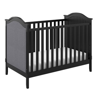 Storkcraft Rosehill Upholstered Convertible Crib - Adjustable Height Bed for Infant or Toddler