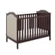 preview thumbnail 2 of 17, Storkcraft Rosehill Upholstered Convertible Crib - Adjustable Height Bed for Infant or Toddler