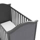 preview thumbnail 18 of 17, Storkcraft Rosehill Upholstered Convertible Crib - Adjustable Height Bed for Infant or Toddler