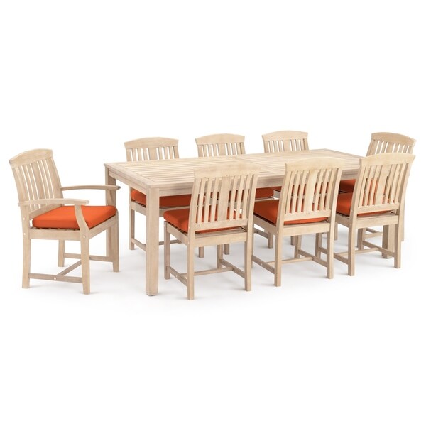 Kooper 9pc Dining Set in Tikka Orange by RST Brands