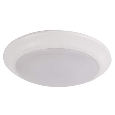 1 Light LED Flush Mount Ceiling light in Matte White